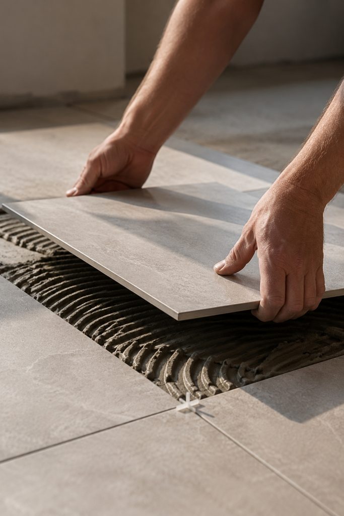 pose de carrelage